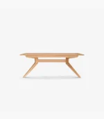 Table é manger en bois é rallonge croisée