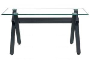 Table ? manger en verre pied noir CROSS - Image 4