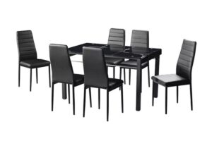 Table repas et chaises noires TAO - Image 3
