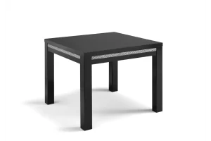 Table é manger et chaise noir ROMA Crome - Image 5