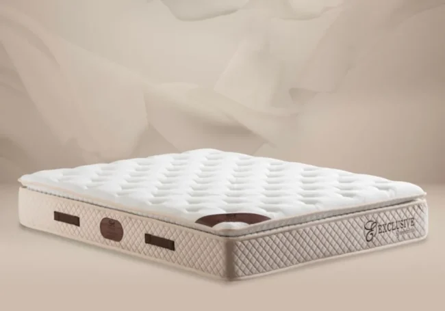 Matelas Exclusif Ressorts Beige - 32 cm avec surmatelas Intégré